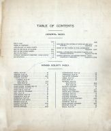 Table of Contents, Coles County 1913